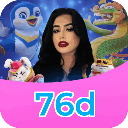 Interface do aplicativo 76d mostrando jogos disponíveis no iOS e Android